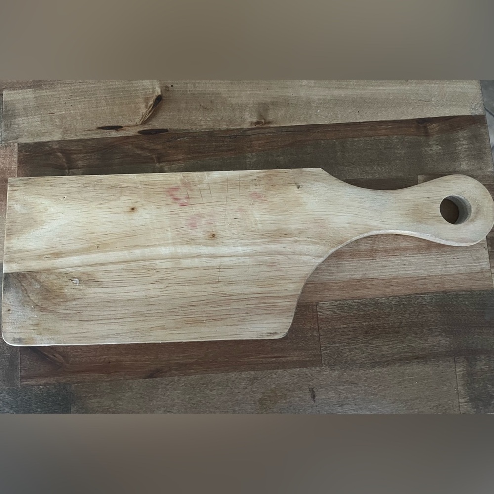 Farberware Natural Wood Serving Paddle with 'I Will Walk By Faith' Engraving - Picture 3 of 5